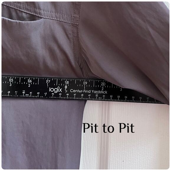 Gestuz Gray Shine Long Sleeve Button Down Tunic Blouse US Size 10 Timeless - Picture 5 of 9